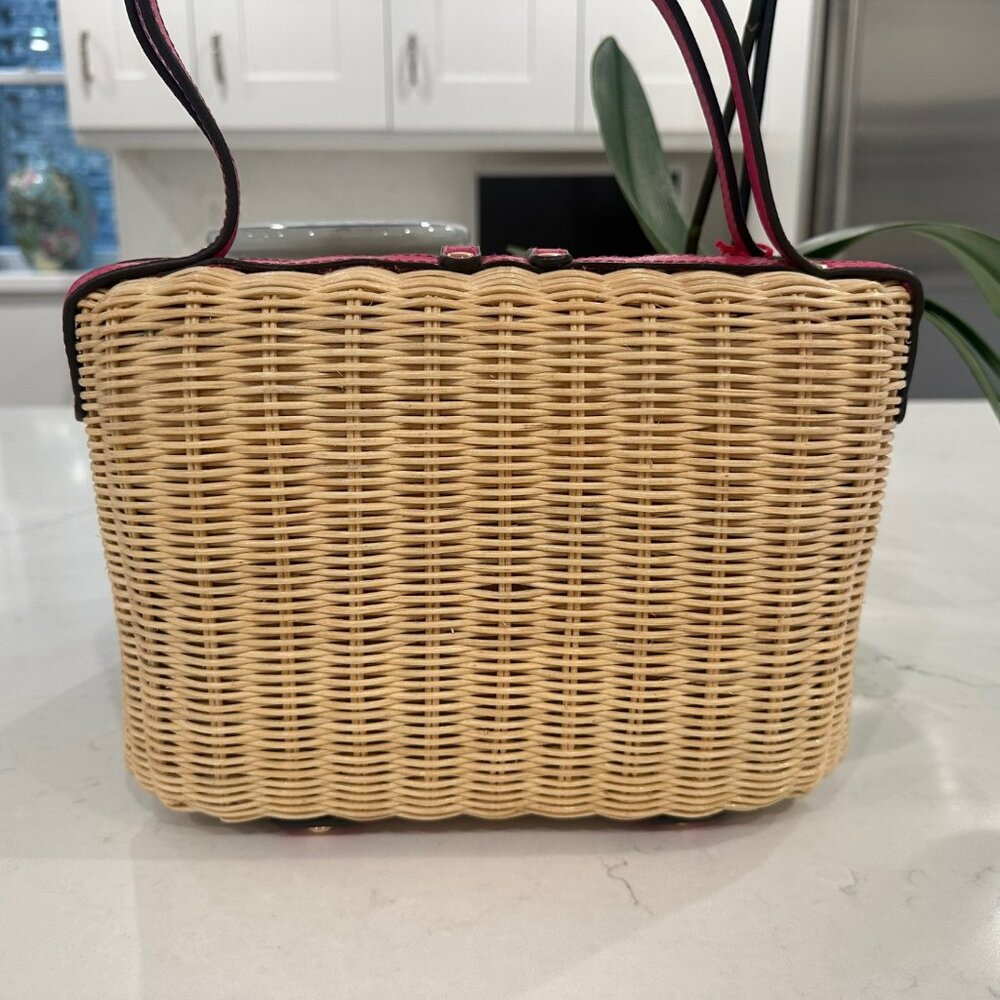 Frances Valentine The Holland Wicker & Leather Satchel - Picture 9 of 11
